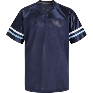 Maillot de football personnalisé en polyester respirant à séchage rapide, col en V, manches courtes, sublimation pour hommes - Product Image 5