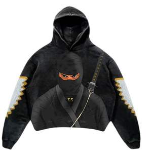 Sweat-shirts à capuche décontractés d'hiver pour hommes de haute qualité, en coton, style streetwear, avec impression en relief - Product Image 1