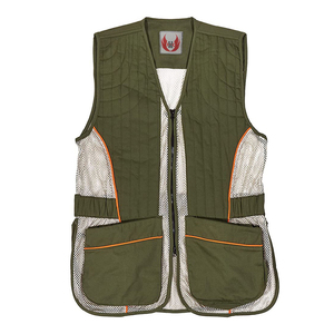 Chaleco de tiro al canto para hombre, transpirable, con malla y hombreras acolchadas, chaleco deportivo de tiro al canto con múltiples bolsillos, venta al por mayor OEM - Product Image 1