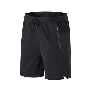 Shorts de sport pour homme avec poches zippées, petite ouverture latérale, taille élastique, pour la course à pied et la gym - Product Image 5