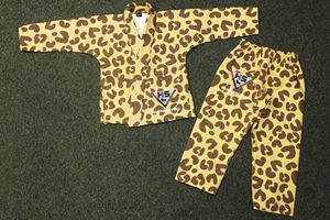 Custom Leopard Print Wrestling <b>Kimono</b> Set <b>for</b> Adults <b>Men</b> Regular Fit Cotton Martial Arts Wear Front 380g Fabric Weight Quick Dry - Product Image 6