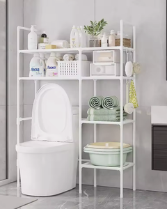 Over Toilet Storage Shelf Floor Standing Bathroom Organizer <b>Rack</b> No Drill Space Saver Toilet Storage Shelf Stand - Product Image 2