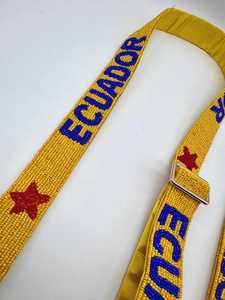 Ecuador Beaded Party Purse Strap Adjustable Crossbody Stadium Clear Bag Accessory Game Day <b>Camera</b> Strap - Product Image 3