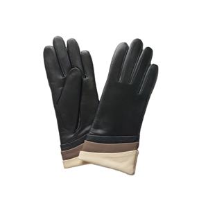 Guantes de Cuero de Lujo para Mujer, con Forro de Cachemira, Piel de Oveja de Grano Fino y Puños de Piel de Conejo Rex y Piel de Zorro Genuina de Alta Calidad - Product Image 2