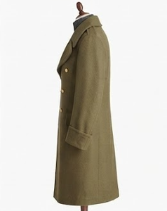 Men's 100% <b>Woolen</b> Overcoat Double Breasted Long Coat Stand Collar Custom Logo OEM Outerwear - Product Image 3