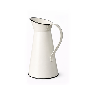 Vase à fleurs en métal Headway - Vase rustique de style campagnard français vintage avec poignée, pichet décoratif pour la décoration intérieure - Product Image 1