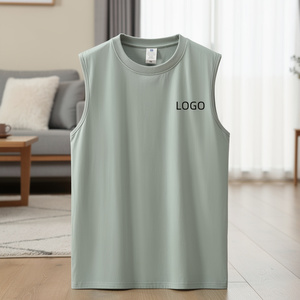 Chaleco Deportivo de Verano 2026 para Hombre, Talla Grande, 220 GSM, 100% Algodón, Transpirable, de Secado Rápido, Tejido, para Gimnasio - Product Image 4