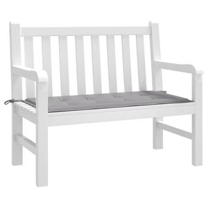 Cojín para Banco de Exterior de Tela Oxford Gris, 47.2 x 19.7 Pulgadas, Cojines y Almohadas de Espuma para Jardín - Product Image 3