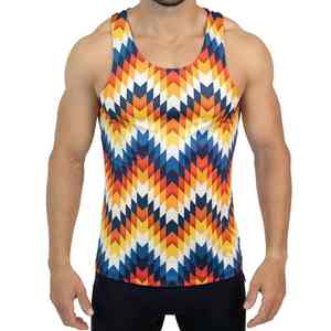 Camisetas sin Mangas para Hombre, Estilo Deportivo, Verano, Algodón, Corte Ajustado, Diseño Camuflado, Transpirable - Product Image 1