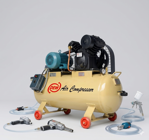 Compresseur d'air rotatif à vis refroidi par air pour la production en usine, faible bruit, deux étages, équipement lourd stationnaire, exportateur d'Inde - Product Image 4