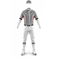 Maillots de baseball pour hommes respirants personnalisés de qualité supérieure à 100 %, vente en gros d'uniformes de baseball pour hommes