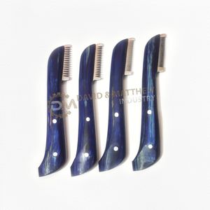 Cuchillo de Peluquería Canina y Felina de Lujo Ecológico con Mango de Madera y Acero Inoxidable - Product Image 1