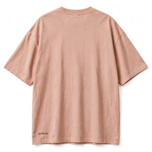 เสื้อยืดแขนสั้นคอกลมทรงปกติสำหรับผู้ชาย ยี่ห้อ Amkoor ผ้าคอตตอนเจอร์ซีย์ พิมพ์ลายลำลอง ระบายอากาศได้ดี โลโก้ด้านหน้า ลายเรขาคณิต น้ำหนัก 180 กรัม - Product Image 2