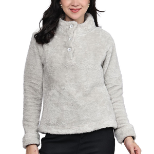 Women Fleece Jacket Button Up Collar Full Sleeve Solid Color Warm <b>Winter</b> <b>Coat</b> Regular Length <b>Thick</b> Polar Fleece Material - Product Image 1