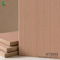 Panneau de particules MFC Jinbase XT3033 Rose Sand Teak 18mm E0 1220x2440mm fini première qualité pour armoires de cuisine