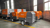 7 Bar 36.8kw 40SCY-7 Diesel Portable Petit Compresseur D'air À Vis De Remorque