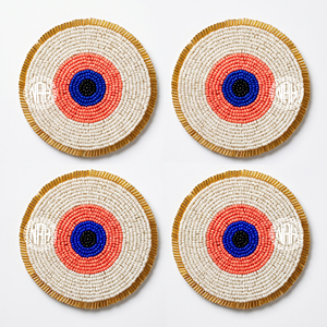 Sous-verres perlés style candélabre bleu ciel, élégants pour dîner, décoration de table, bougeoirs gothiques, fournisseur en gros - Product Image 3