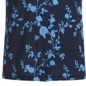Polo pour homme à sublimation florale bleue, manches courtes, léger, haut de sport confortable, idéal pour le golf et l'entraînement en extérieur - Product Image 5