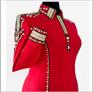 Camisa Western Personalizada Premium para Mujer, Ropa para Competencia Ecuestre, Rodeo, Equitación, Carreras de Barriles - Product Image 1