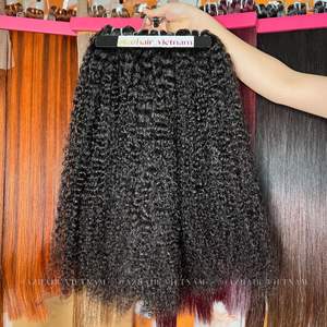 Vente en gros de paquets de cheveux humains bouclés birmans de qualité 12A extensions de cheveux vietnamiens bruts sains et durables - Product Image 6