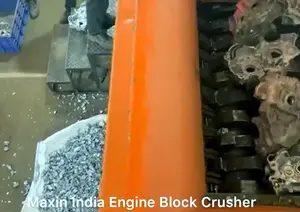 Broyeurs de métaux à double arbre, à vitesse de rotation de l'arbre de 20-50 tr/min, pour blocs moteurs, provenant d'un fournisseur indien - Product Image 5