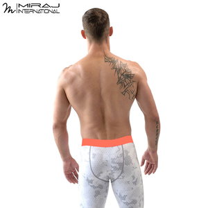 Elastic Waist <b>Men</b>’s Stretch <b>Compression</b> Leggings Durable Yoga Sets <b>For</b> Intense Workout, Gym Training & Athletic Base Layers - Product Image 6