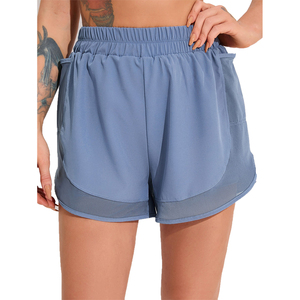 Shorts de course 2-en-1 pour femmes, taille haute, séchage rapide, avec poche pour téléphone, pour la gym et l'entraînement sportif - Product Image 3