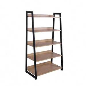 Industrial Floating Cage Wall <b>Shelf</b> Round Metal <b>Wire</b> Storage Rack with Integrated Wood Base for Home & Office Decor - Product Image 1