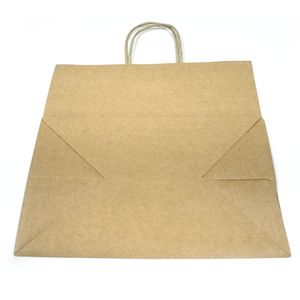 Bolsas de papel A4 biodegradables para manualidades logotipo impreso personalizado con cordón de papel - Product Image 2
