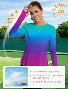 High Quality Women's <b>Teenagers</b> Fishing Shirt Solid Long Sleeve UPF 50 Quick Dry Breathable Polyester Pullover <b>Top</b> - Product Image 4