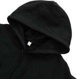 Sudaderas con capucha lisas recortadas de algodón con logotipo personalizado para mujer, sudadera de peso pesado, Top corto, sudaderas con capucha de punto informales - Product Image 2