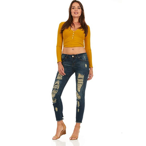 High-Waist Skinny Jeans Men's Women's Customizable Casual Streetwear OEM Customizable High Waist Summer Painted - Product Image 3