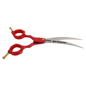 Roze 6.5 Inch Asian Curved <b>Dog</b> Grooming <b>Scissors</b> Premium Pet Hair Cutting Shears for <b>Dogs</b> and Cats with Ergonomic Handle - Product Image 1