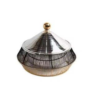 Cazuela de Lujo con Acabado Espejo, Calentador de Alimentos Premium, Servidor de Buffet de Acero Inoxidable Poco Profundo con Elegantes Detalles en Oro - Product Image 5