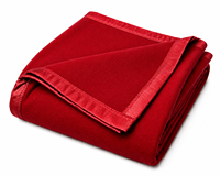Couverture en polaire marron de qualité supérieure OS Premium avec bordure en satin |   Couverture en polaire ultra douce et chaude de couleur unie |