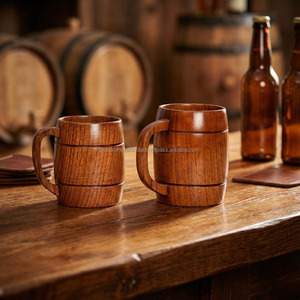 Mug à café en bois classique, produit d'exportation de haute qualité en provenance d'Inde, vaisselle artisanale intemporelle pour la maison - Product Image 4