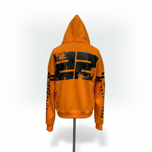 Sudadera con capucha unisex amarilla con estampado de rally para pedir ayuda, corte regular, forro polar de algodón, estilo casual urbano, para otoño, en varios colores - Product Image 6
