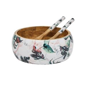 Latest Design Wooden <b>Salad</b> Mixing <b>Bowls</b> Mango Wood <b>Salad</b> Spoon Set Premium <b>Salad</b> <b>Server</b> Set Kitchenware Tabletop Wooden Cutlery - Product Image 2