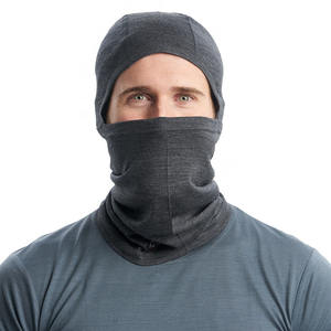 Vente en gros de balaclavas noirs personnalisés avec logo, respirants, en polyester, masque de ski intégral pour hommes - Product Image 1