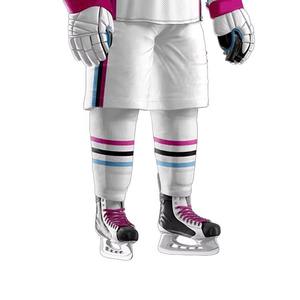 Camiseta de hockey sobre hielo personalizada, uniforme de equipo sublimado, estampado sólido, nombre y número personalizados, 100% poliéster, malla acolchada en la parte delantera - Product Image 5
