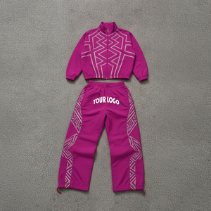 Chaqueta deportiva informal personalizada, cortavientos de nailon para primavera, chándal transpirable de nailon para hombre con cremallera. - Product Image 3