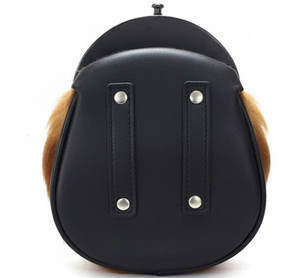 Uniforme de banda de pipes Sporran negro ecológico con broche de seguridad Golden Crown para hombre - Product Image 3