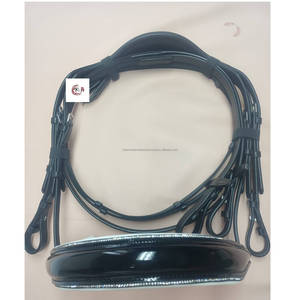 Banda para cejas de charol de alta calidad con cristal elegante para brida de caballo con logotipo personalizado para equitación y equitación - Product Image 4
