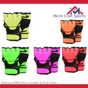 Gants de boxe MMA professionnels en cuir PU, logo personnalisé, fermeture étanche, sangle de poignet réglable, équipement de boxe de haute qualité - Product Image 2