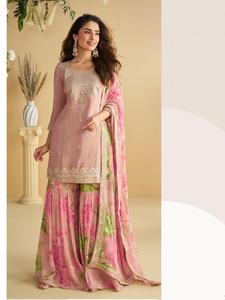 ชุดสัลวาร์สำเร็จรูป Sayuri Designer Gulabo ผ้าไหมชิโนนพรีเมียมแท้ พร้อมงานปัก ซื้อโดยตรงจากซัพพลายเออร์ - Product Image 3