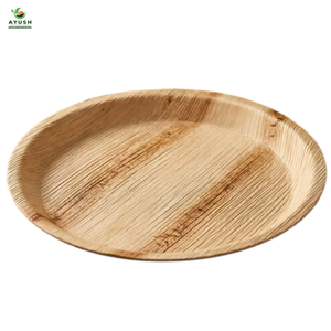 Platos de Cena Redondos de Hoja de Palma Areca Biodegradables y Ecológicos de 10 Pulgadas para Fiestas - Precio de Fábrica, Suministro al por Mayor - Product Image 1