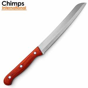 Cuchillo de Chef para Pan de Acero Inoxidable J2 con Acabado Cepillado, Mango de Madera Pakka, Cuchillo de Cocina Ambidiestro para Uso Diario, Precios al por Mayor - Product Image 3