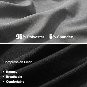 Pantalones Cortos Deportivos de Algodón 100% con Costuras Reforzadas para Hombre, Construcción sin Fricción, para Correr y Entrenar, Interior Suave sin Rozaduras - Product Image 5