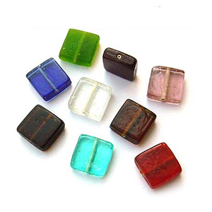 Perles en verre multicolores carrées MAE Premium, mélange n° 65, perles à petit trou pour la fabrication de bijoux, fournitures artisanales abordables - Product Image 3