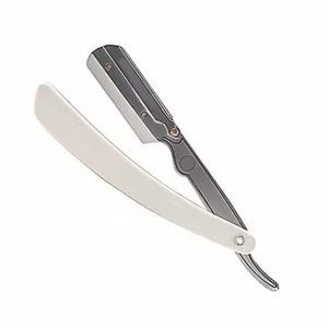 Navaja de barbero reutilizable, herramienta de afeitado de acero inoxidable duradera para cuidado profesional y personal - Product Image 1